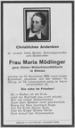 1966-11-12 - Maria Mödlinger
